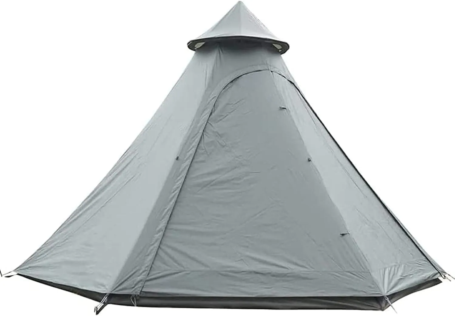 GeRRiT Tents for Camping 4 Person, Waterproof Pyramid Teepee Tent Adult Tent Waterproof Double Layers Indian Tent Yurt Tent Tower Post Bell Tent for Outdoor Family Trip Hello, 3, Green