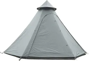 GeRRiT Waterproof Camping Pyramid Teepee Tent Adult Tipi Tent Waterproof Double Layers Indian Tent Yurt Tent Tower Post Bell Tent for Outdoor Family Trip