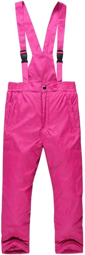 Girls/Boys Snowsuits Hooded Insulated Windproof Winer Coats Ski Jacket Snow Pants Set