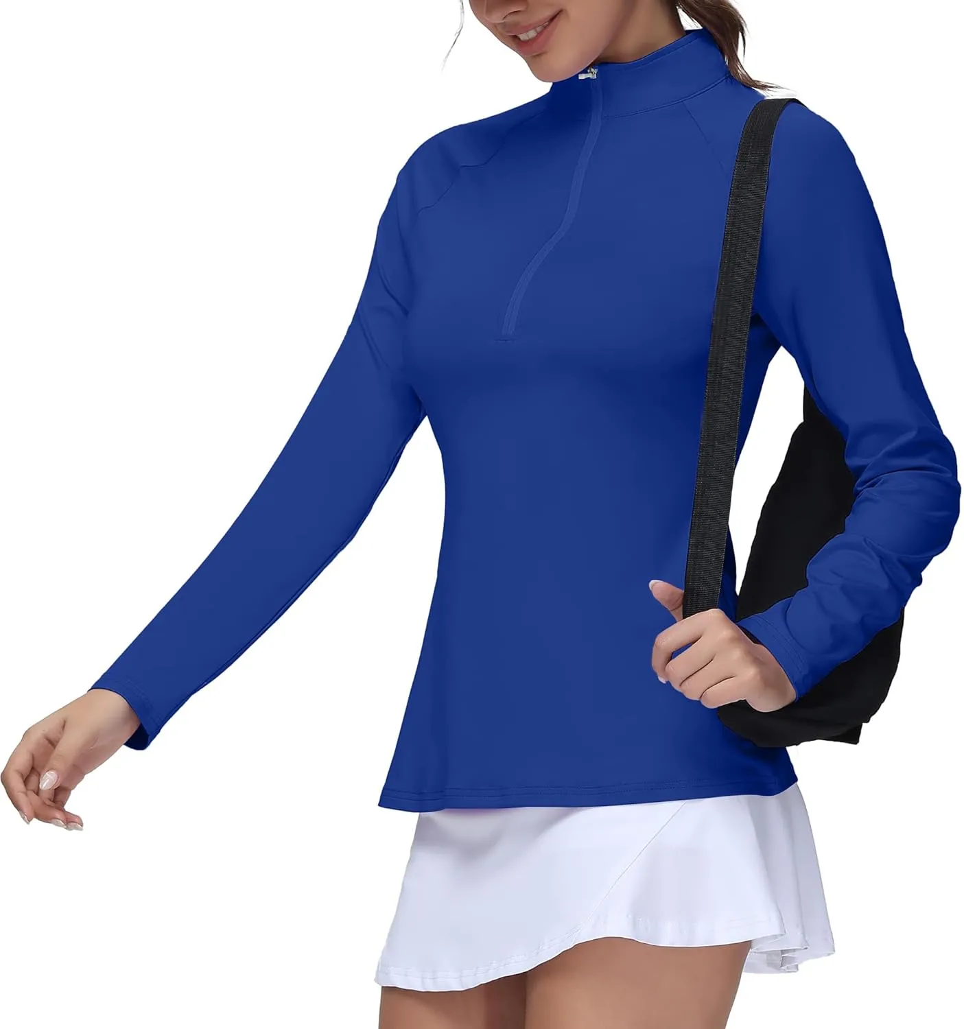 Golf Shirts for Woman UPF 50  Sun Protection Quick Dry Lightweight Long Sleeve Polo Shirts for Woman Rash Guard