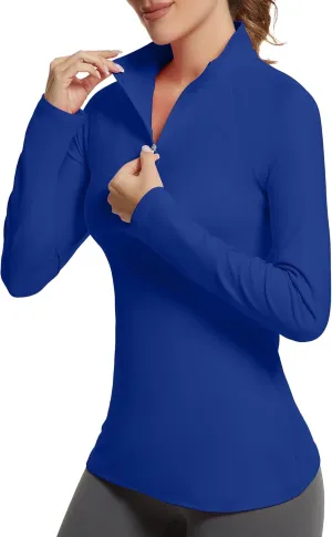 Golf Shirts for Woman UPF 50  Sun Protection Quick Dry Lightweight Long Sleeve Polo Shirts for Woman Rash Guard