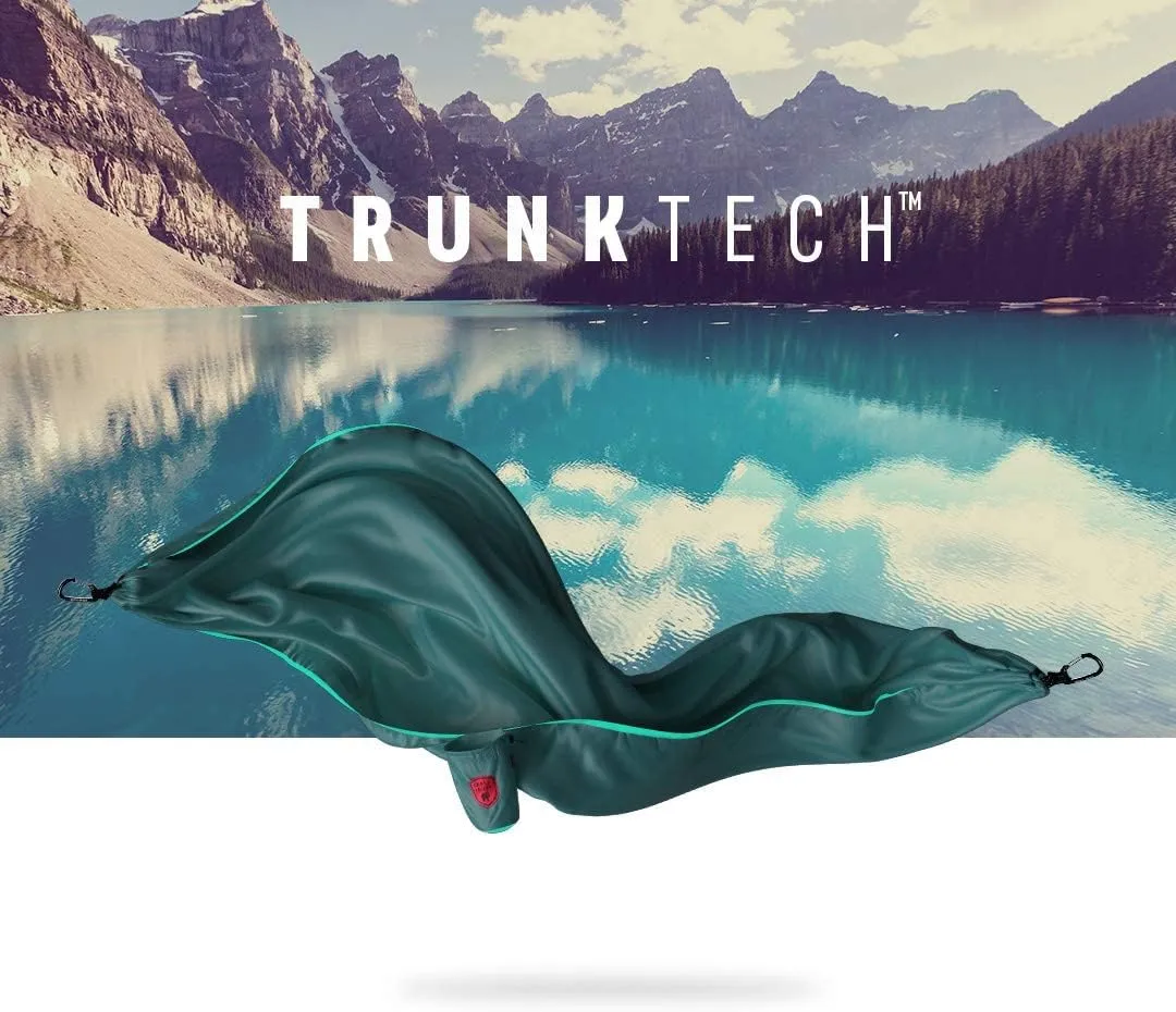 Grand Trunk TrunkTech 2-Person Double Hammock - Ultralight & Durable Camping Hammock for Hiking, Backpacking & Travel (Teal/Turquoise)