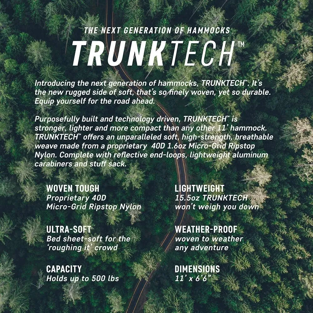 Grand Trunk TrunkTech 2-Person Double Hammock - Ultralight & Durable Camping Hammock for Hiking, Backpacking & Travel (Teal/Turquoise)