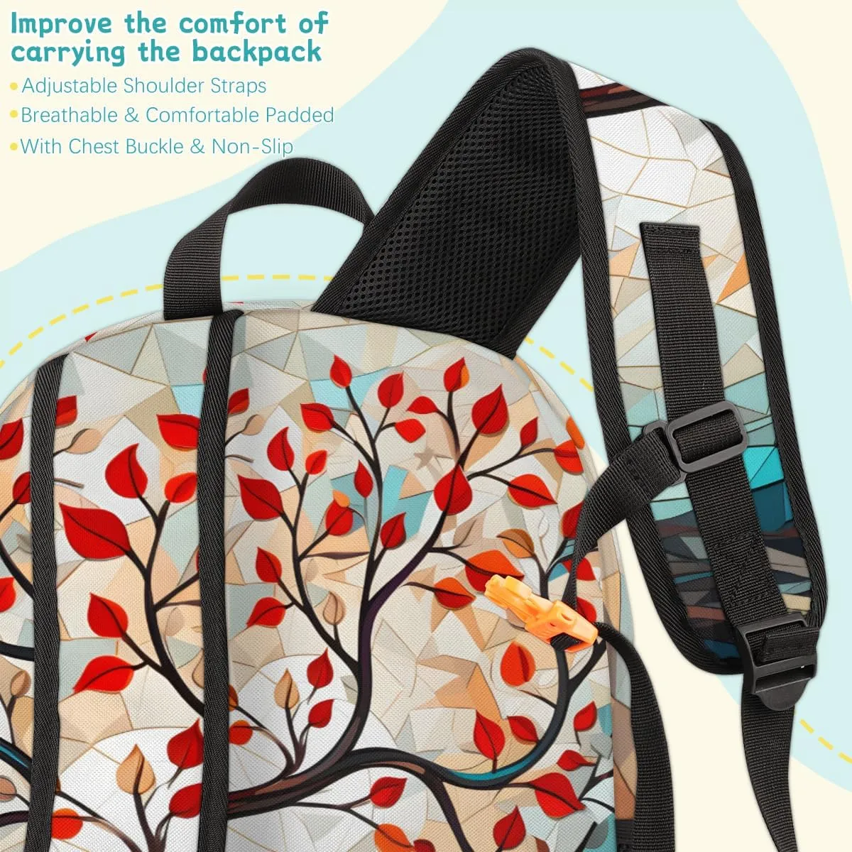Green Leaves Carry on Travel Backpack for Women Men Water resistant Lightweight Rucksack Backpack for Weekender Casual Work Hiking Watercolor Herbs