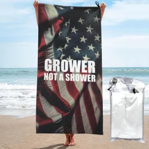 Grower Not A Shower Beach Towel Quick-Dry Bath Towel Lightweight Portable for Summer