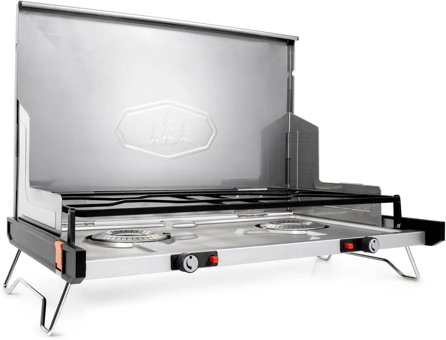 GSI Outdoors, Pinnacle Pro 2 Burner Propane Camping Stove, Folding & Ultra Portable