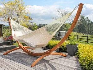 Hammock and Wooden Arc Stand Package