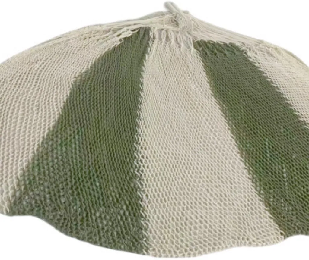 Hammock Anti-Rollover Cotton Rope Hammock Outdoor Mesh Double Swing Outdoor Supplies Portable Net Bag Hanging Chair Hammocks for Outside(Green)