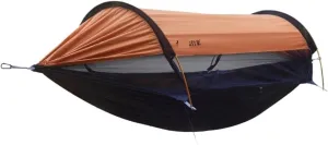 Hammock Bohemian Outdoor Camping Hammock 2.0 Version Mosquito Proof and Hammock with Sunshade Lightweight(Orange)