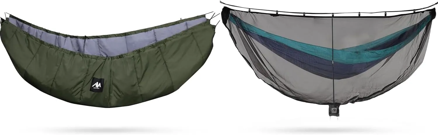 Hammock Bug Net   Underquilt, Mosquito Net for Hammocks, Full Length Uner Quilt for Single Double Hammocks