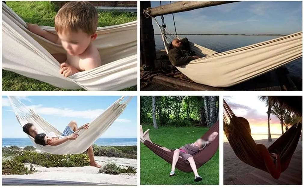 Hammock Camping Hammock Recreation Double Hammock Outdoor Camping Travel Hunting Hanging Hammock Bed Swing Hanging Chair Hammocks for Outside