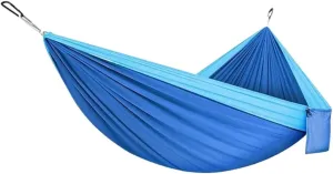 Hammock Double & Single Hammock Portable Nylon Parachute Hammocks Swing for Indoor Outdoor Garden Hiking Travel Backpacking Portable Hammock