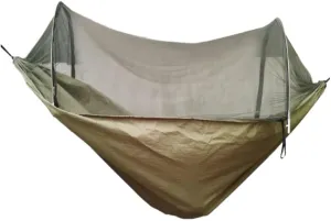 Hammock Double Automatic Mosquito Net, Anti-Rollover Hammock, Parachute, Bunis Spinning Camping Leisure Double Hanging Chair Hammock Outdoor(Green)