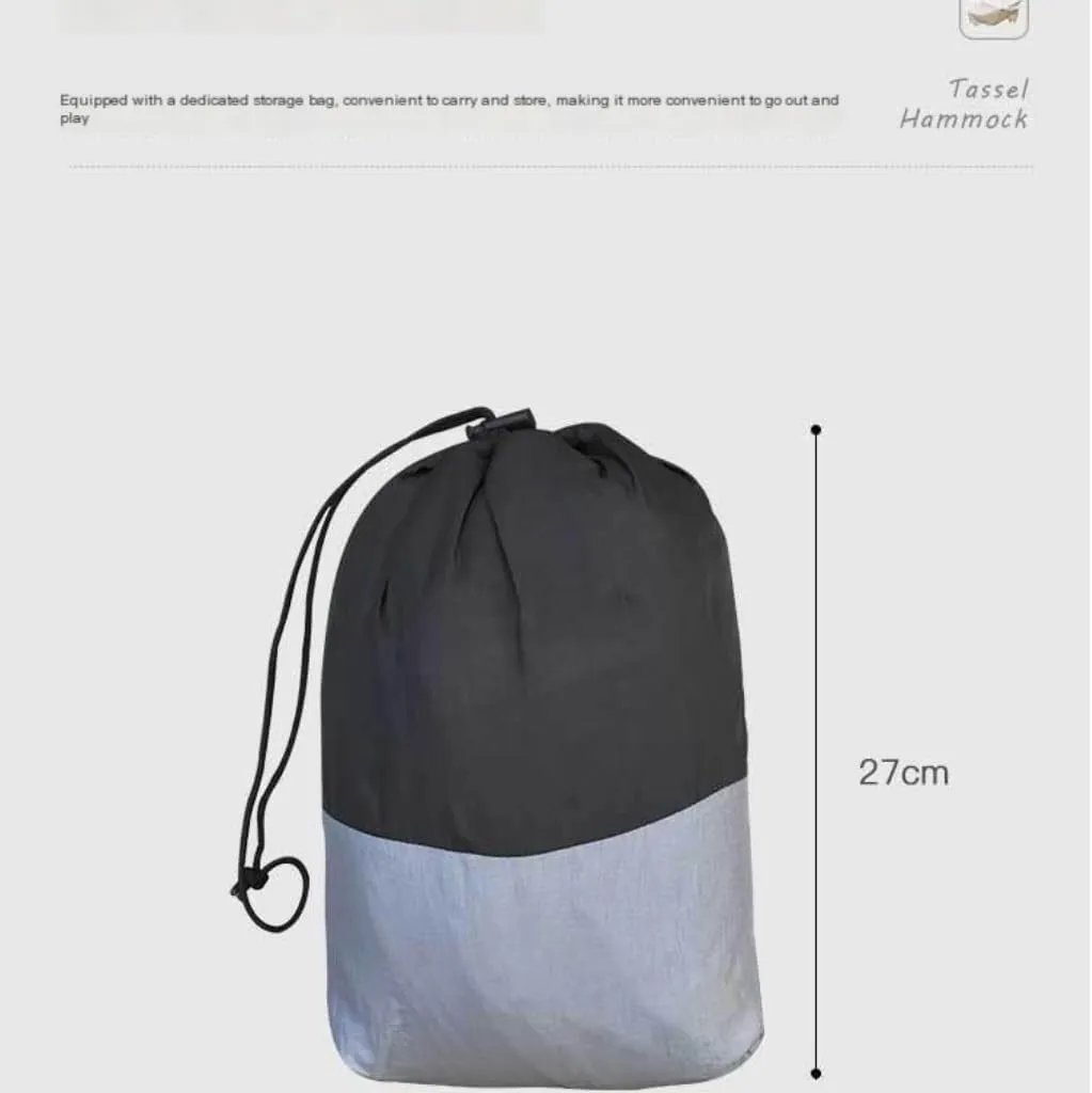 Hammock Double Canopy Mosquito Net Hammock Set Tent Parachute Cloth Camping Automatic Anti-Mosquito Mosquito Net Hammock Hammock Outdoor(D)