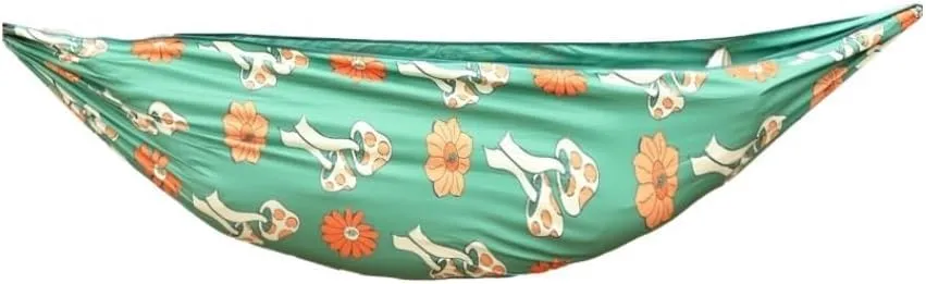 Hammock Double Canopy Mosquito Net Hammock Set Tent Parachute Cloth Camping Automatic Anti-Mosquito Mosquito Net Hammock Hammock Outdoor(D)