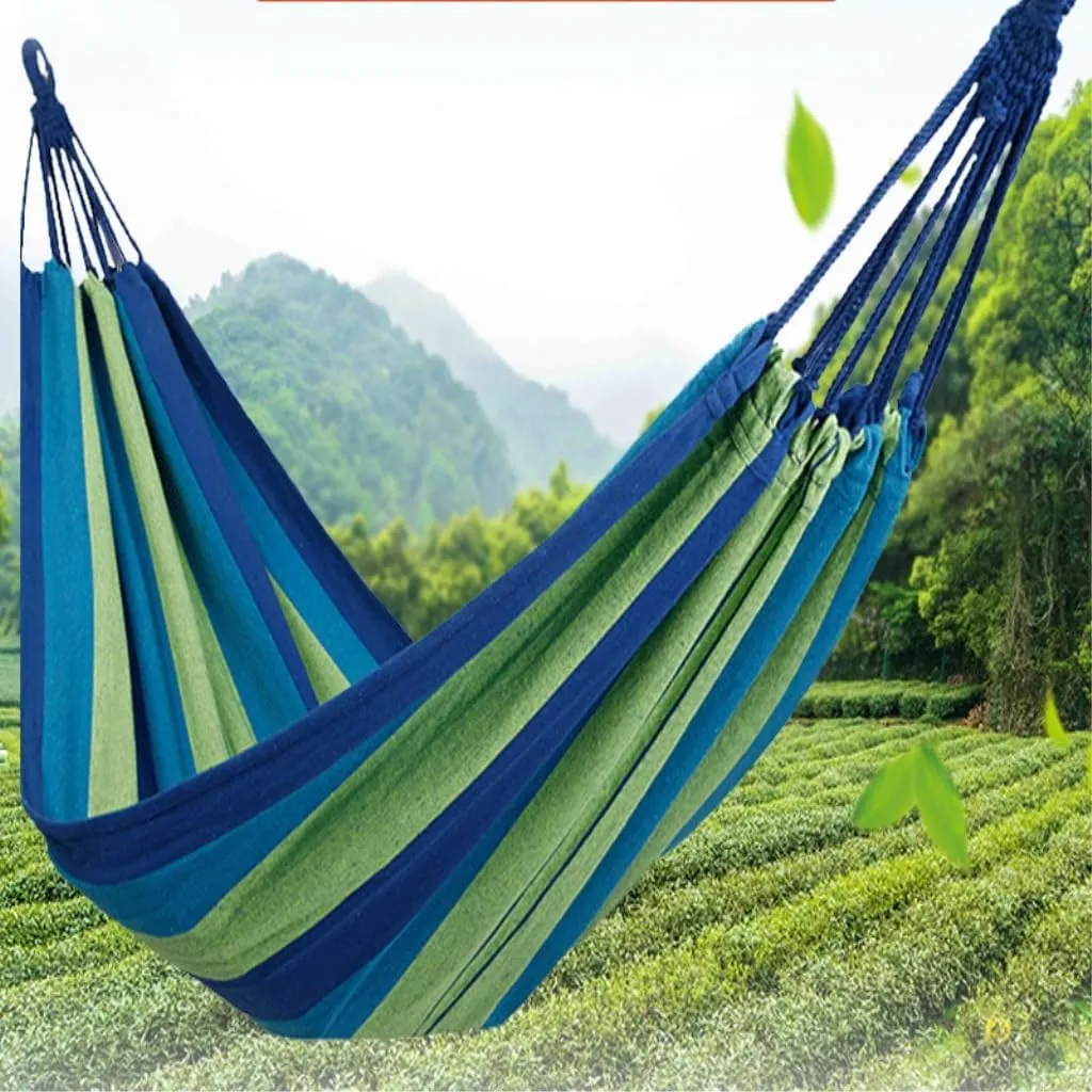 Hammock Double Canvas Hammock Outdoor Swing Outdoor Camping Anti-Rollover Hanging Chair Dormitory Indoor Camping Picnic Hammock Outdoor