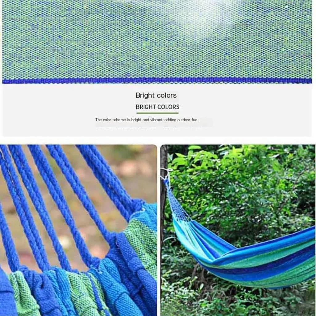 Hammock Double Canvas Hammock Outdoor Swing Outdoor Camping Anti-Rollover Hanging Chair Dormitory Indoor Camping Picnic Hammock Outdoor