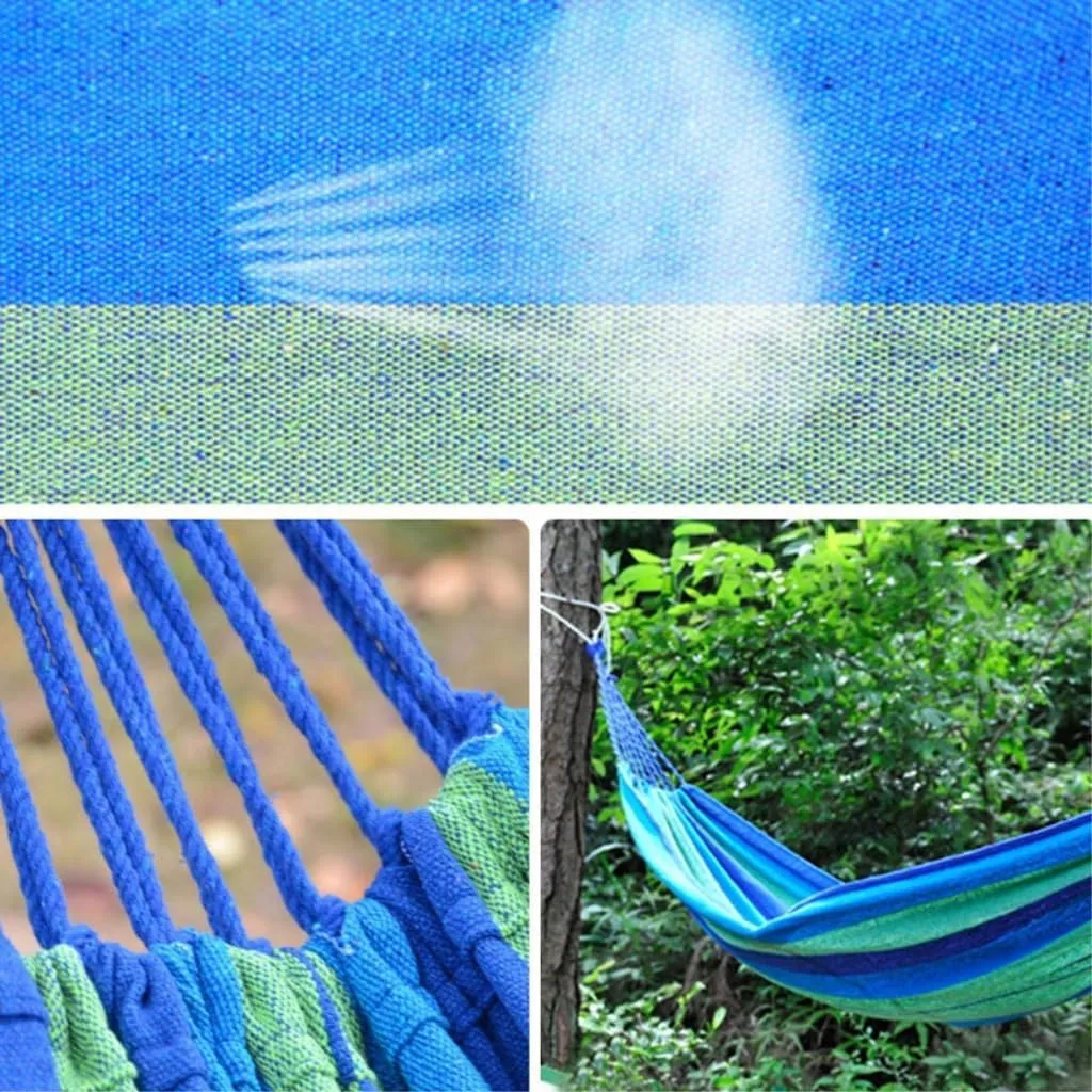 Hammock Double Canvas Hammock Outdoor Swing Outdoor Camping Anti-Rollover Hanging Chair Dormitory Indoor Camping Picnic Hammock Outdoor