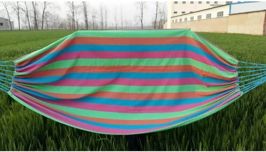 Hammock Double Hammock Outdoor Home Double Hanging Chair Dormitory Bedroom Camping Picnic Camping Load-Bearing Fixed Hammock Outdoor(Blue)