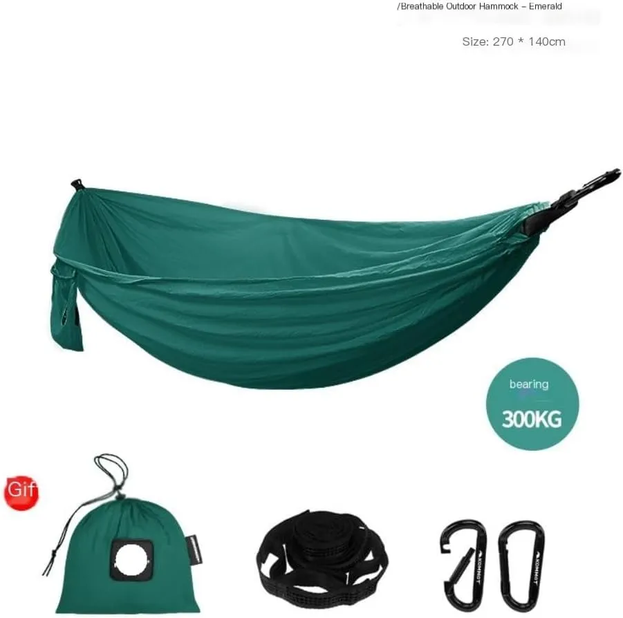 Hammock Double Muche Outdoor Camping Anti-Rollover Hammock Adult Outdoor Swing Ultra-Light Portable Double Hanging Chair Hammock Outdoor(E)