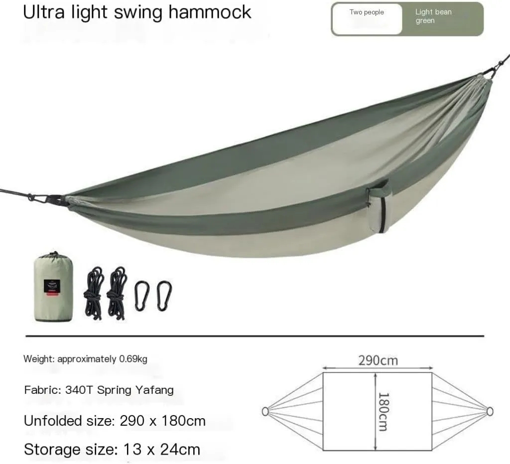 Hammock Double Outdoor Camping Swing Hammock Outdoor Double Anti-Rollover Outdoor Tourism Camping Camping Hanging Chair Hammock Outdoor(Blue,Small)