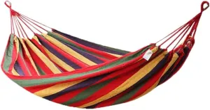 Hammock Double Outdoor Camping Thick Canvas Dormitory Single Hammock Camping Leisure Indoor Free Rope Bag Holiday Hammock Hammock Outdoor