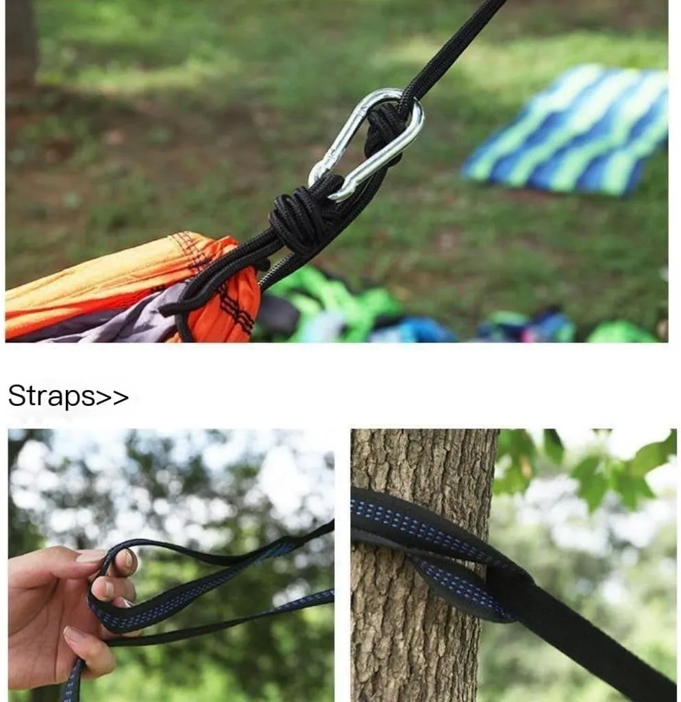 Hammock Double Outdoor Double Hammock Camping Single 210T Swing Hammock Nylon Outdoor Hammock Outdoor Parachute Cloth Hammock Outdoor(220 * 90cm)