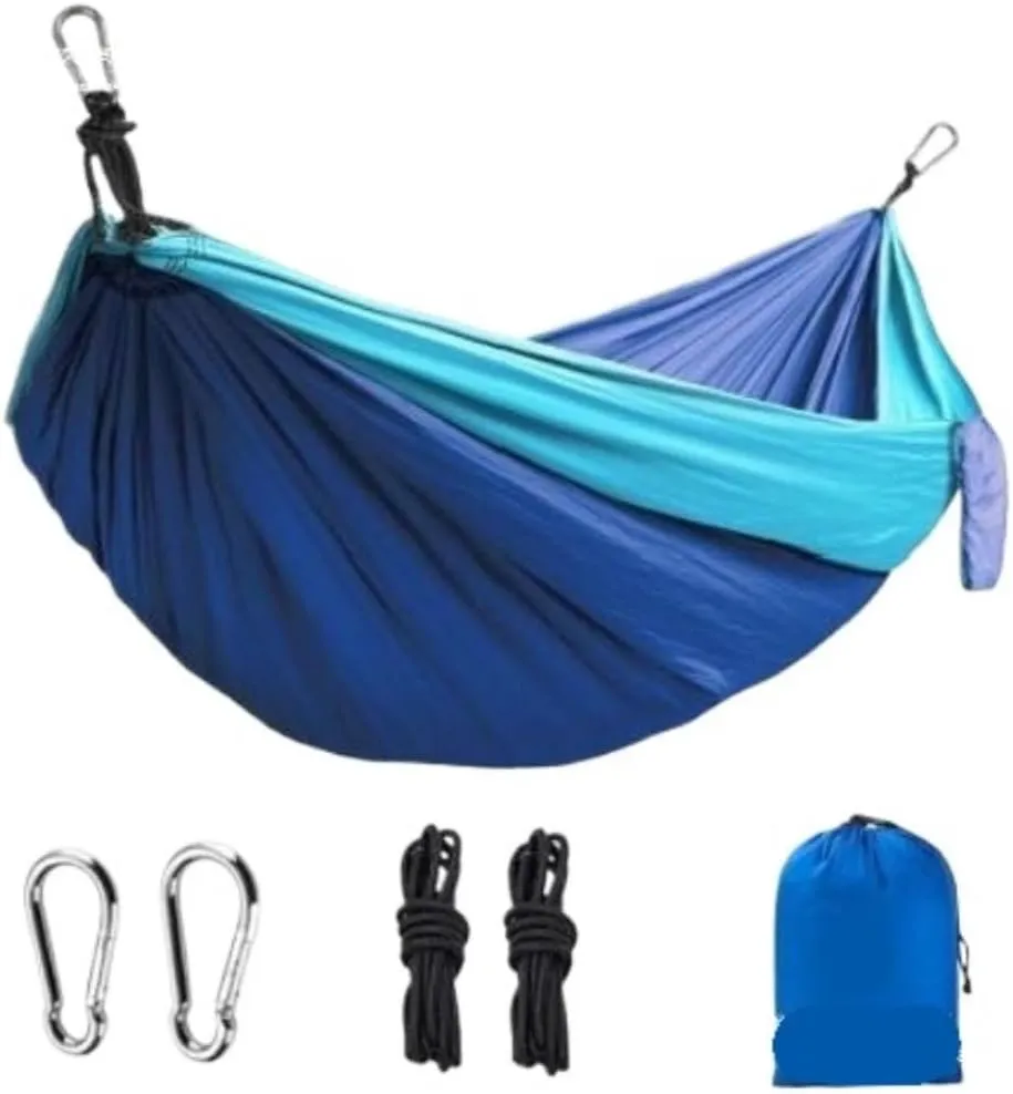 Hammock Double Outdoor Double Hammock Camping Single 210T Swing Hammock Nylon Outdoor Hammock Outdoor Parachute Cloth Hammock Outdoor(220 * 90cm)