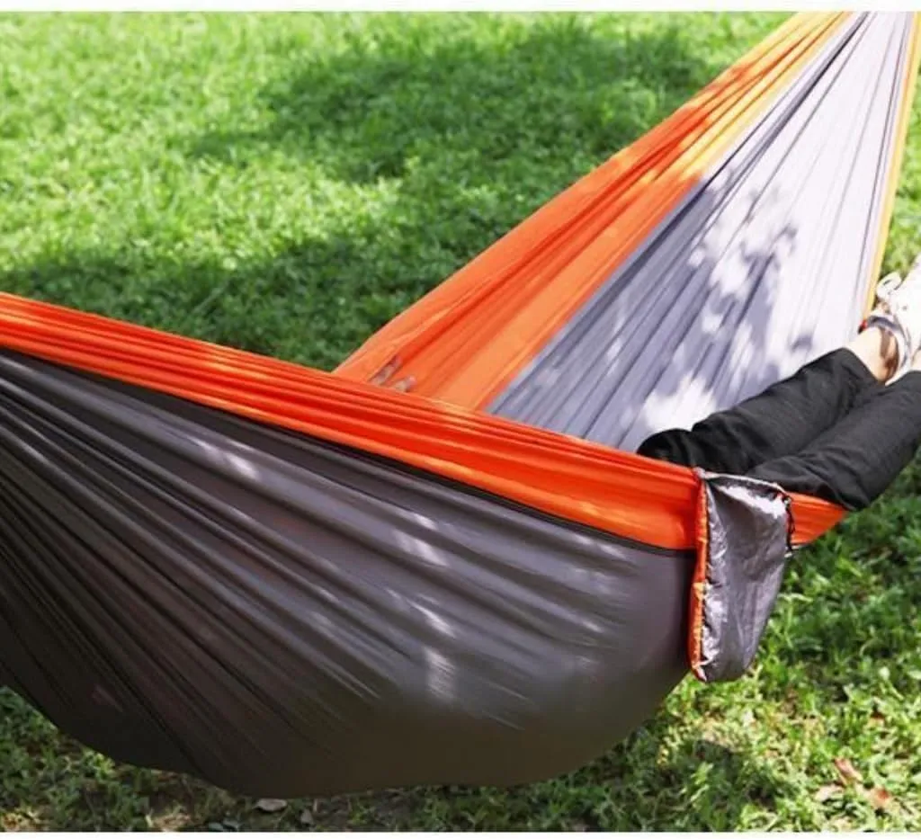 Hammock Double Outdoor Double Hammock Camping Single 210T Swing Hammock Nylon Outdoor Hammock Outdoor Parachute Cloth Hammock Outdoor(220 * 90cm)