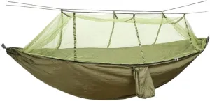 Hammock Double Outdoor Parachute Wholesale Hammock with Mosquito Net Anti-Mosquito Nylon Single Double Camping Hammock Hammock Outdoor(Green,Small)