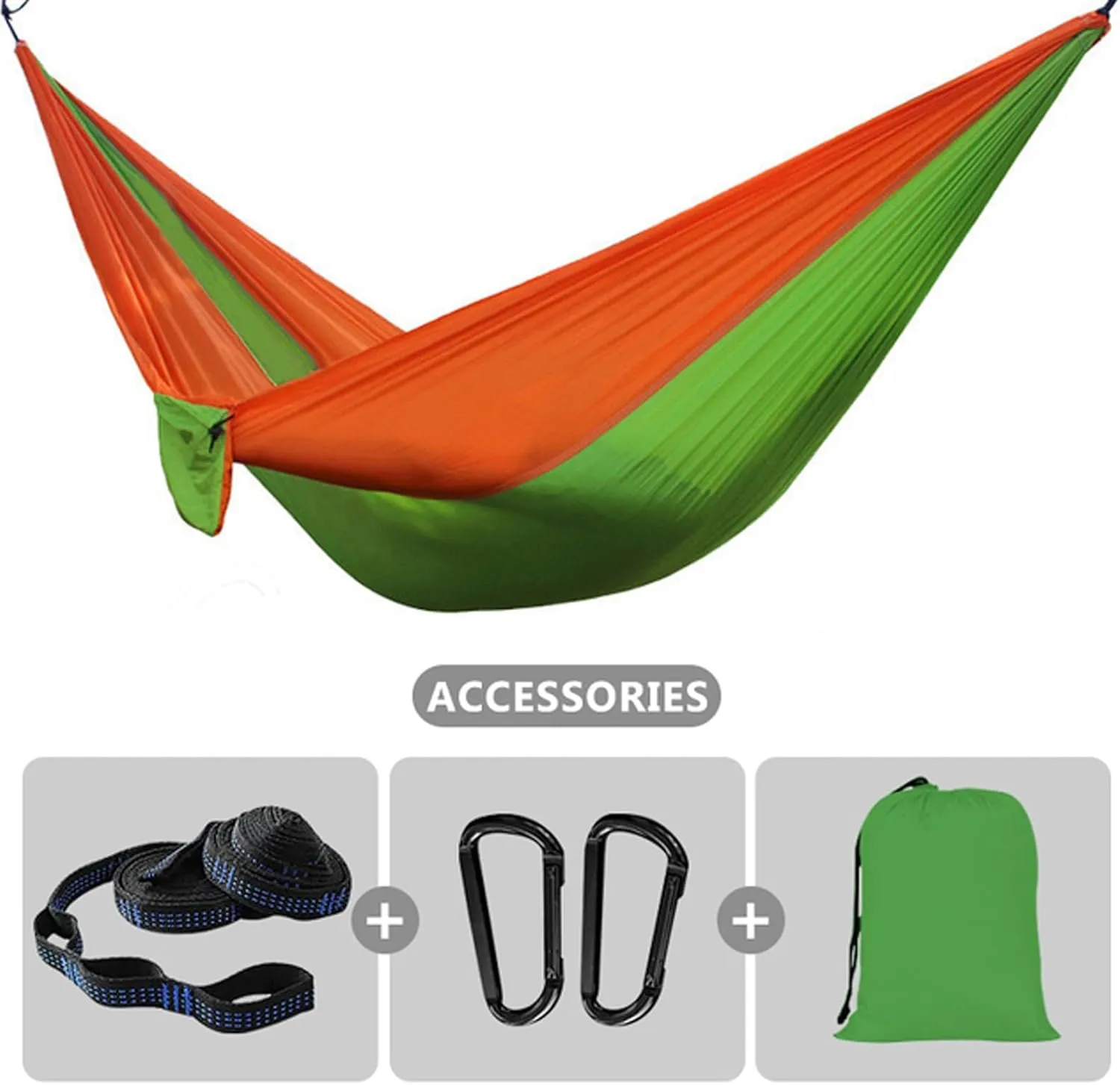 Hammock Hammock Double Camping Hammock with Tree Strap Lightweight Portable 210T Nylon Hammock Swing Chair for Outdoor Hiking Travel for Outdoor Camping and Picnic