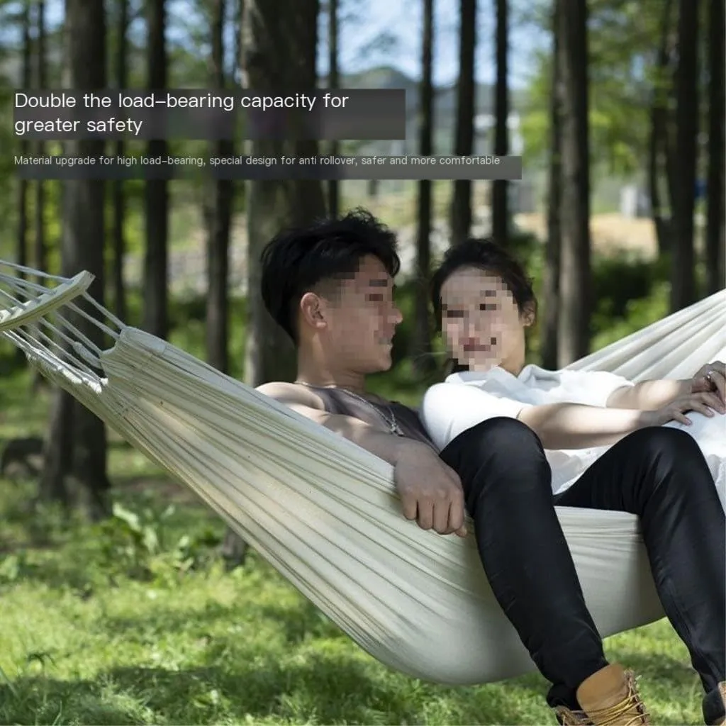 Hammock Hammock Outdoor Single Double Anti-Rollover Portable Camping Outdoor Detachable and Washable Hanging Chair Hammocks for Outside(A,190cm*80cm)