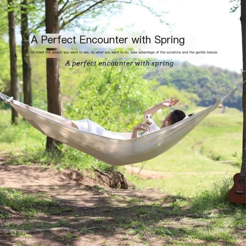 Hammock Hammock Outdoor Single Double Anti-Rollover Portable Camping Outdoor Detachable and Washable Hanging Chair Hammocks for Outside(A,190cm*80cm)