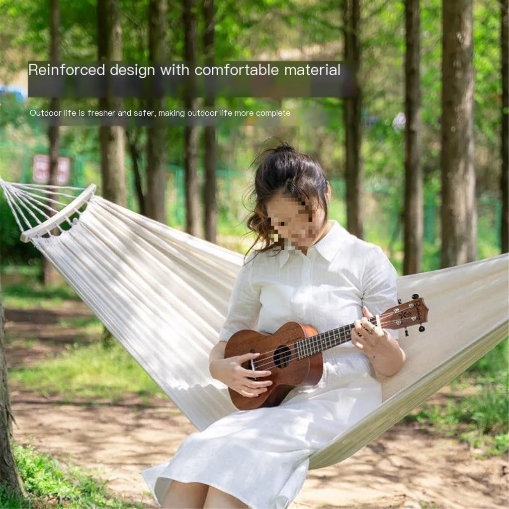 Hammock Hammock Outdoor Single Double Anti-Rollover Portable Camping Outdoor Detachable and Washable Hanging Chair Hammocks for Outside(A,190cm*80cm)