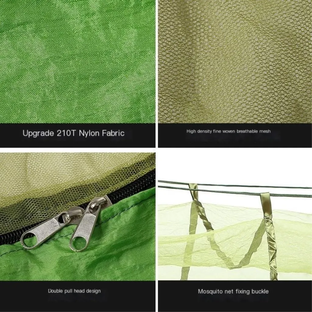 Hammock Outdoor Parachute Wholesale Hammock with Mosquito Net Anti-Mosquito Nylon Single Double Camping Hammock Hammocks for Outside(Blue,Small)