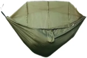 Hammock Outdoor Supplies Parachute Hammock with Mosquito Net Anti-Mosquito Nylon Single and Double Camping Hammock Hammocks for Outside(Green)
