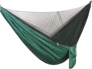 Hammock Quick-Release Hammock with Mosquito Net Hanging Sheet Double Parachute Cloth Anti-Rollover Camping Hammock Hammocks for Outside(F)