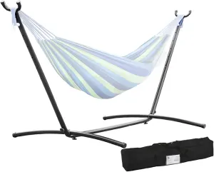 Hammock Stand Portable Heavy Duty Hammock Stand Portable Steel Stand Only for Outdoor Patio or Indoor with Carrying Case (No Hammock)