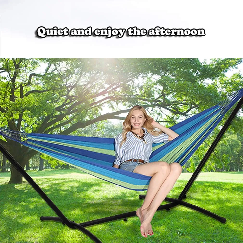 Hammock Stand Portable Heavy Duty Hammock Stand Portable Steel Stand Only for Outdoor Patio or Indoor with Carrying Case (No Hammock)