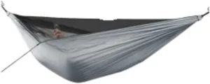 Hammock Ultra-Light Nylon Double Hammock Parachute Cloth Anti-Rollover Elastic Band Encrypted Mosquito Net Hammock Hammocks for Outside(C)