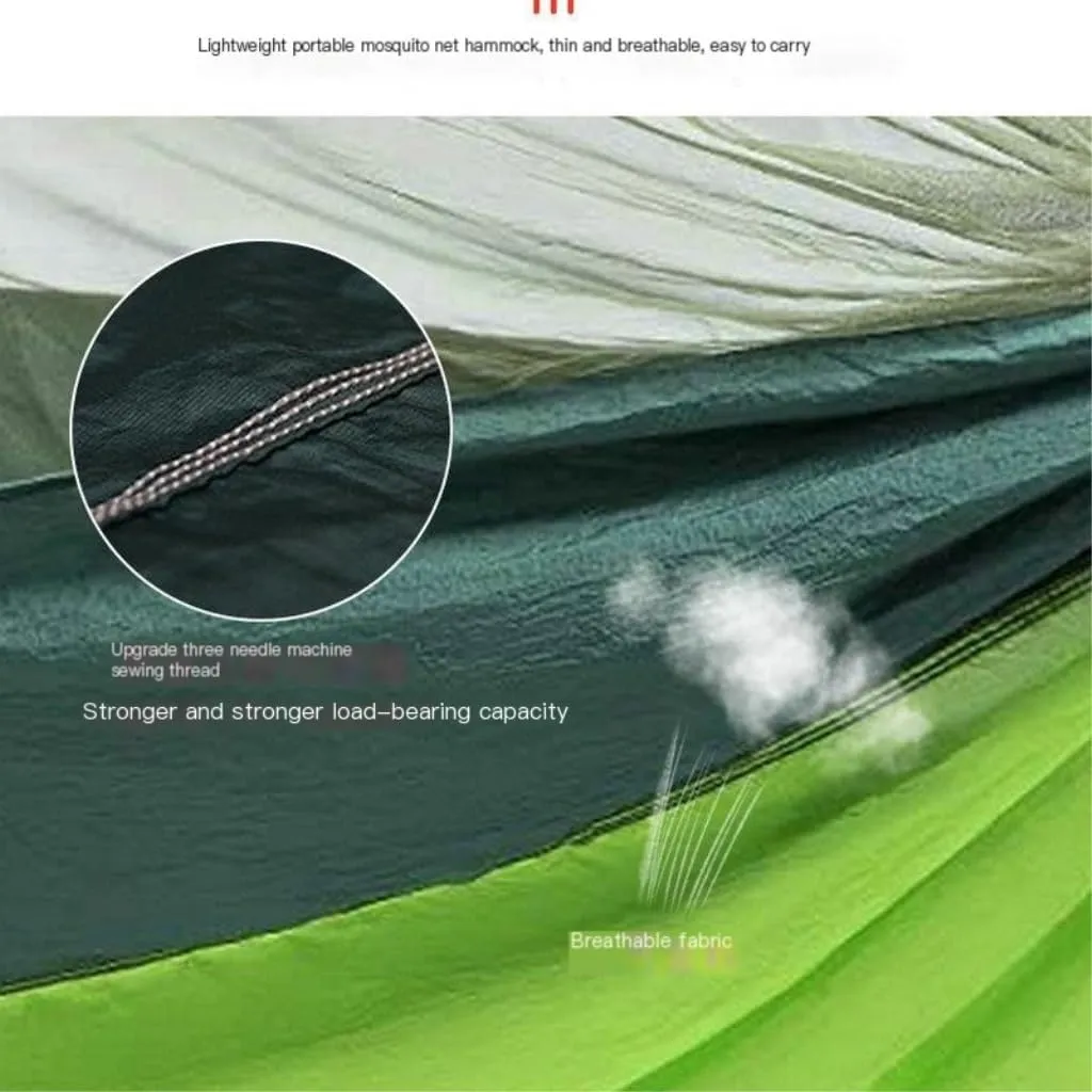 Hammocks Anti-Mosquito Outdoor Hammock Double Anti-Rollover Insect-Proof Hammock Camping Portable Hanging Hammock Camping Hammocks(A,240 * 120cm)