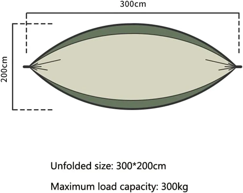 Hammocks Camping Hammock 320 X 200cm for 2 Person, Portable Lightweight Nylon Double Hammock