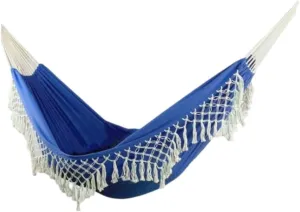 Hammocks Double Enlarged Canvas Swing Indoor and Outdoor Camping Hanging Chair Photography Retro Tassel Hammock Camping Hammocks(Blue)