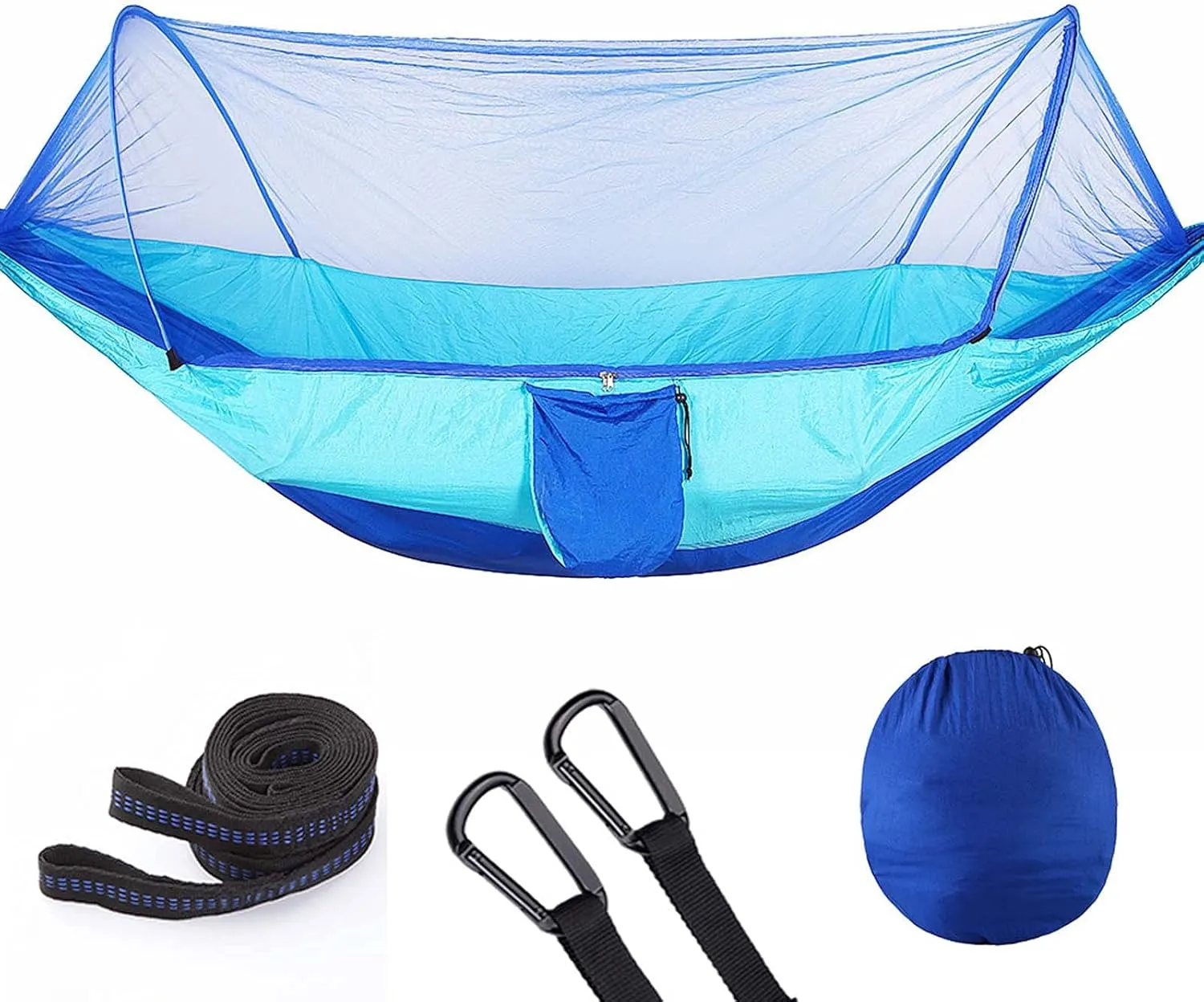 Hammocks for Trees, Camping Hammocks with Netting, Quick Dry Hammock, Double Hammock Swing Chair Outdoor with Tree Hooks, for Beach, Backyard, Patio