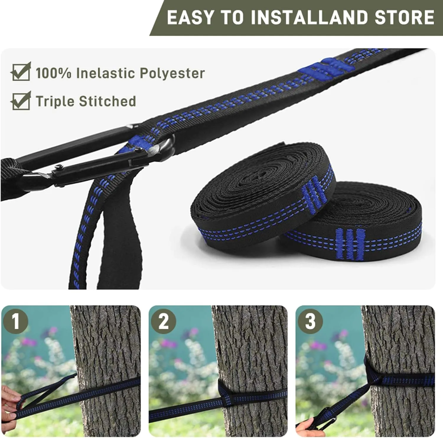 Hammocks Hammock 260x140cm Camping Hammock Ultralight Hammock Double Hanging Sleeping Bed Swing with Tree Straps for Survival Hiking Patio Outdoor Hammock