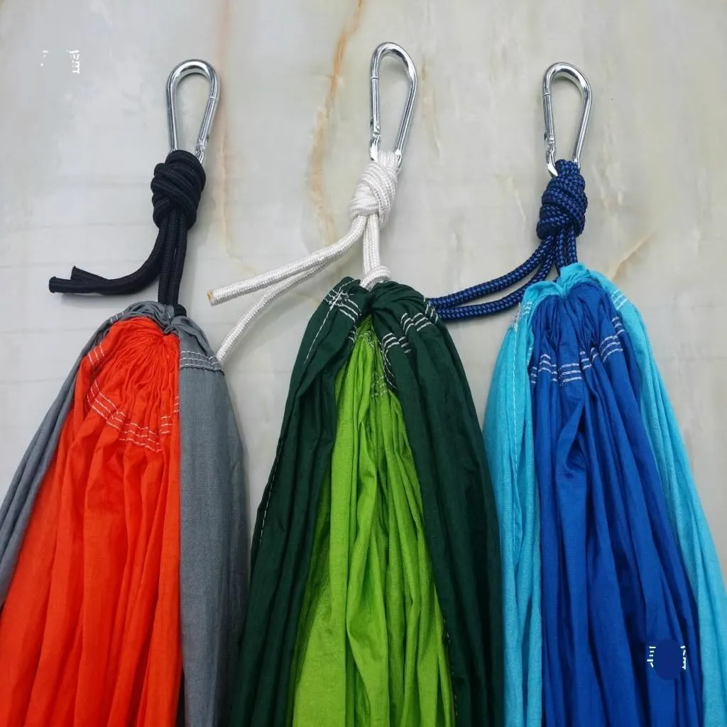Hammocks Hammock Outdoor Camping Anti-Mosquito Hanging Sheet Double Summer Widening Parachute Single Anti-Rollover Camping Hammocks(J)