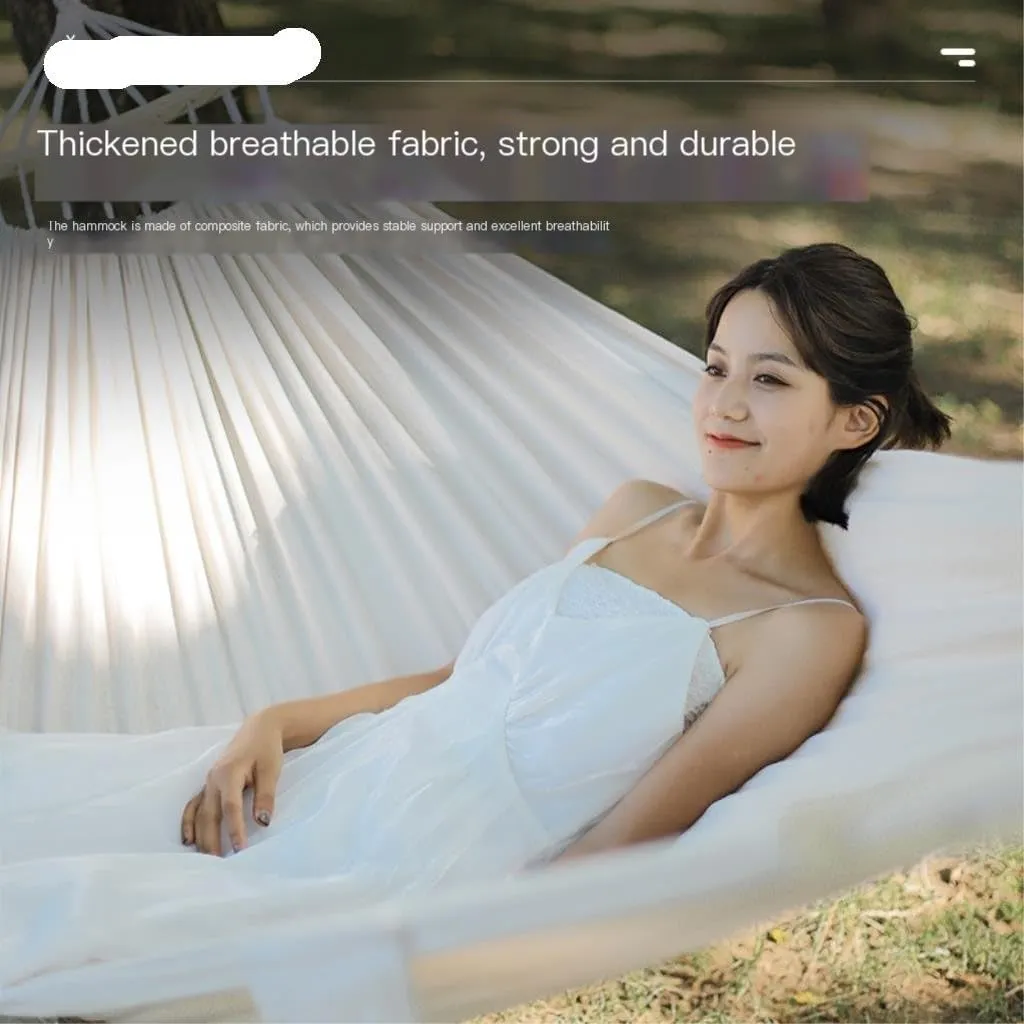 Hammocks Hammock Outdoor Camping Swing Outdoor Camping Adult Anti-Rollover Single Double Net Bed Bedroom Hammock Camping Hammocks(B)