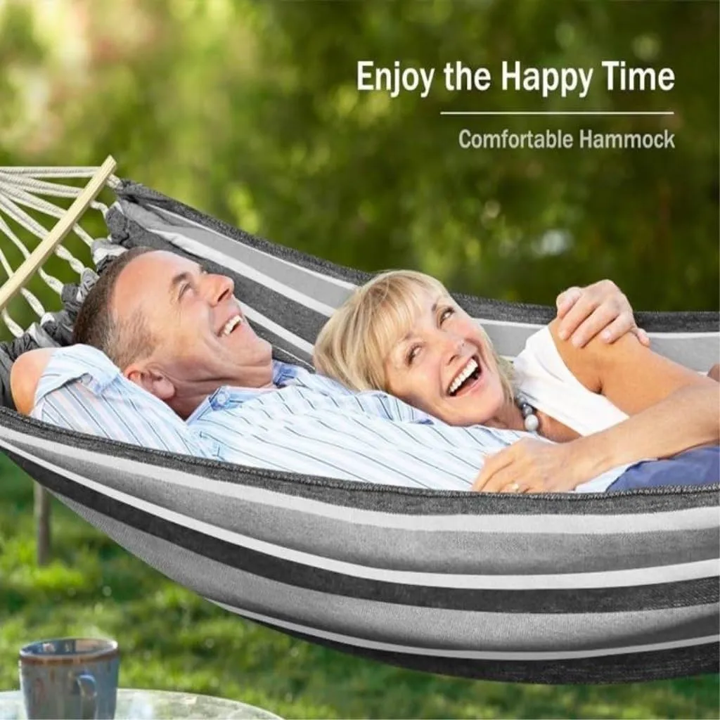 Hammocks Outdoor Canvas Hammock Camping Anti-Rollover Swing Thickened Spot Single Double Duckbill Buckle Hammock Camping Hammocks(I)