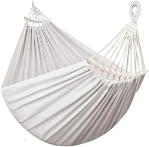 Hammocks Outdoor Canvas Hammock Camping Anti-Rollover Swing Thickened Spot Single Double Duckbill Buckle Hammock Camping Hammocks(I)