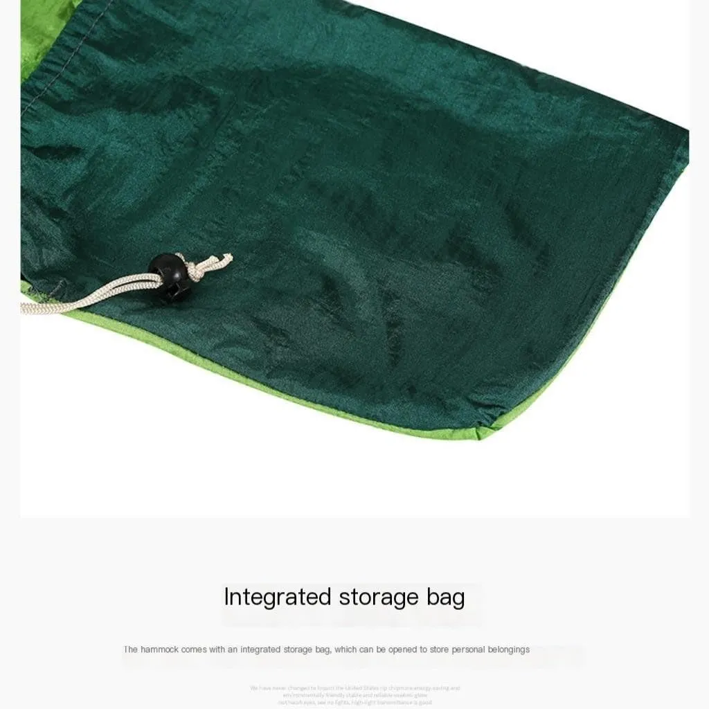 Hammocks Outdoor Parachute Wholesale Hammock with Mosquito Net Anti-Mosquito Nylon Single Double Camping Hammock Camping Hammocks(Green)